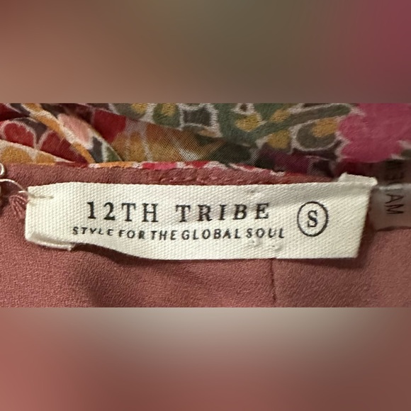 NWT 12th Tribe Sleeveless Lila Waterfall Ruffle Maxi Dress in Multi Floral ZB2 - Picture 8 of 12